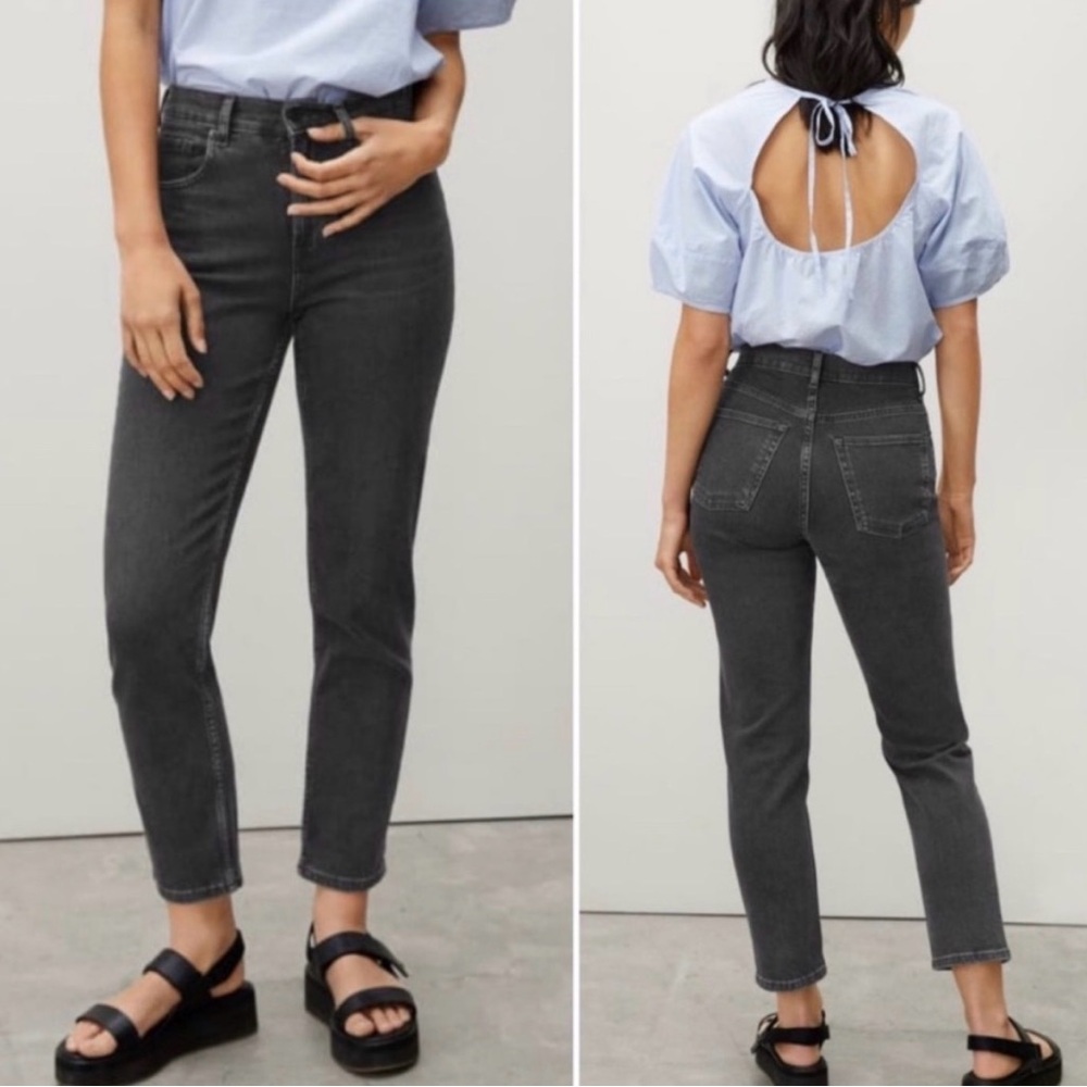 Everlane The Cheeky Jean 25 Crop Black Charcoal